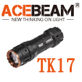 ACEBEAM TK17 2300流明 高亮/遠射/高顯 附原廠電池  防水高亮度小型 手電筒  氚管 警消