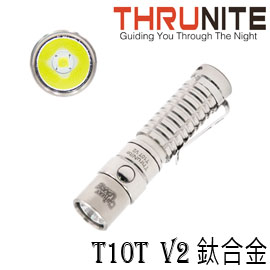 ThruNite T10T V2 550流明 鈦合金 尾磁手電筒 AA電池兼容14500鋰電池 4檔 隨身型