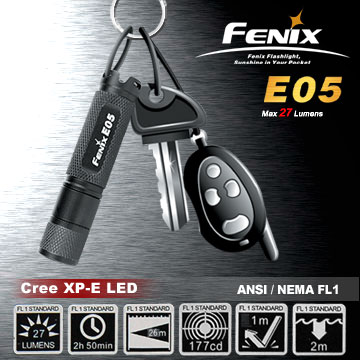 【已完售-請參考新版2014】Fenix E05 LED mini型手電筒