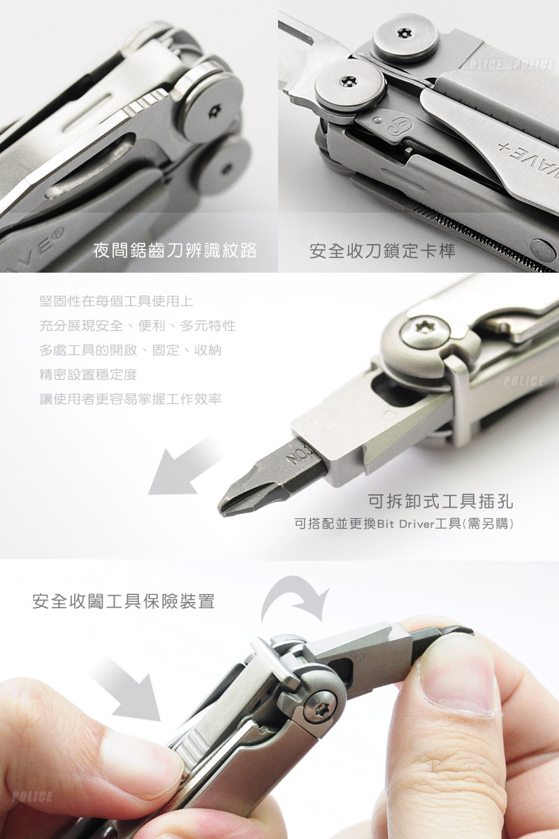 美國 Leatherman Wave Plus 18式 工具鉗-銀色 #832524 (黑尼龍套) 公司貨 職人必備 保固25年 美國製造 