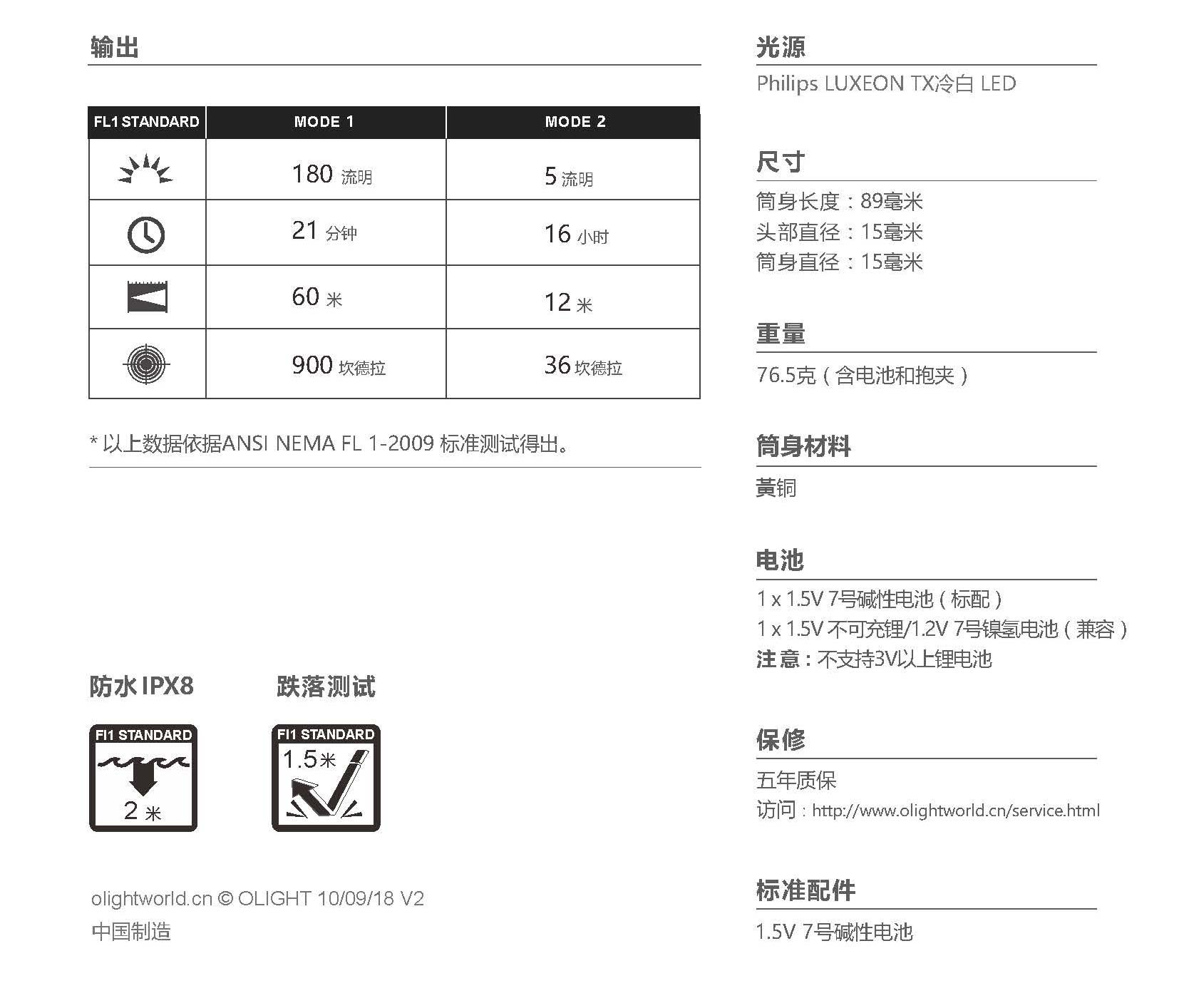 Olight I3T Brass 限量黃銅 180流明 EDC AAA 4號電池 隨身 雙向背夾 尾按手電筒