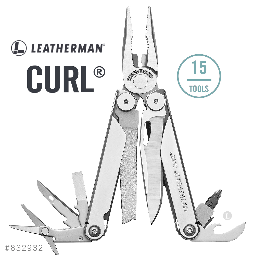 美國 Leatherman CURL 工具鉗 #832932 不鏽鋼 15種工具 保固25年 台灣公司貨 分期