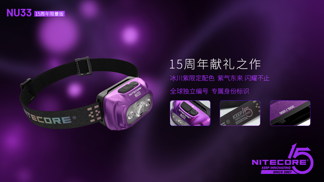 【停產】15周年紀念版 NITECORE NU33 700流明 全能金屬防水頭燈 三光源 輕量化頭燈 USB-C NU32更新版 【停產】15周年紀念版 NITECORE NU33 700流明 全能金屬防水頭燈 三光源 輕量化頭燈 USB-C NU32更新版