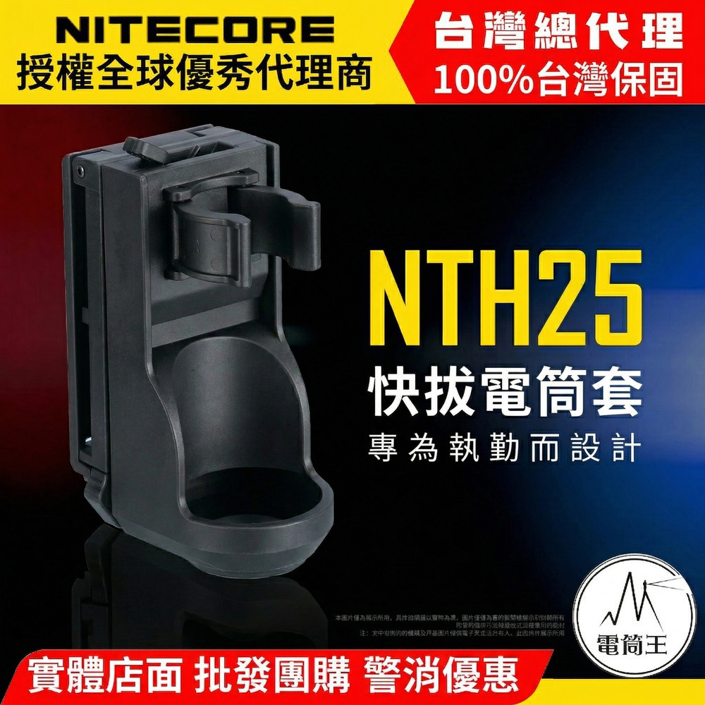 Nitecore NTH25 手電筒快拔套P20.MH25GTS P20IX P23I系列