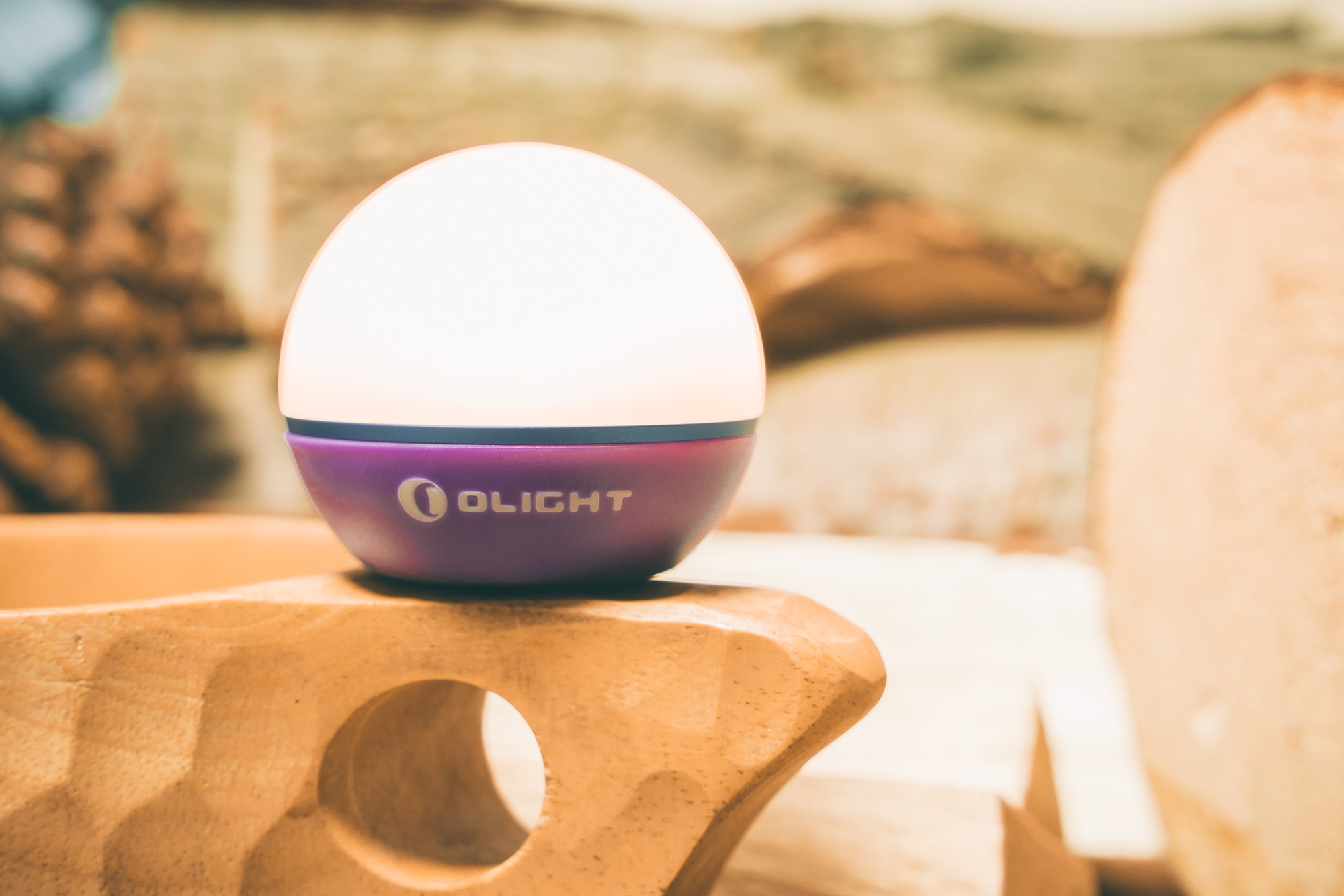 限量紫色 Olight Obulb 寶貝球燈 暖白光55流明/紅光 4種模式 尾部磁吸 防水 露營燈 小夜燈