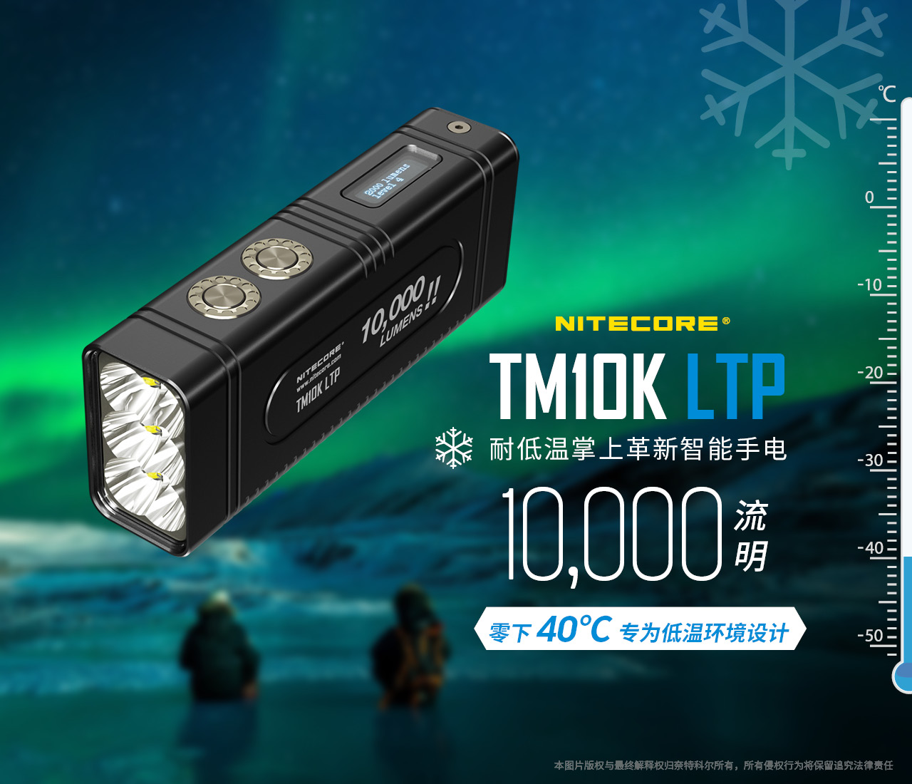 NITECORE TM10K LTP 10000流明 288米 XHP35 Hi 強光小型手電筒 耐低溫 螢幕顯示 一鍵高亮 