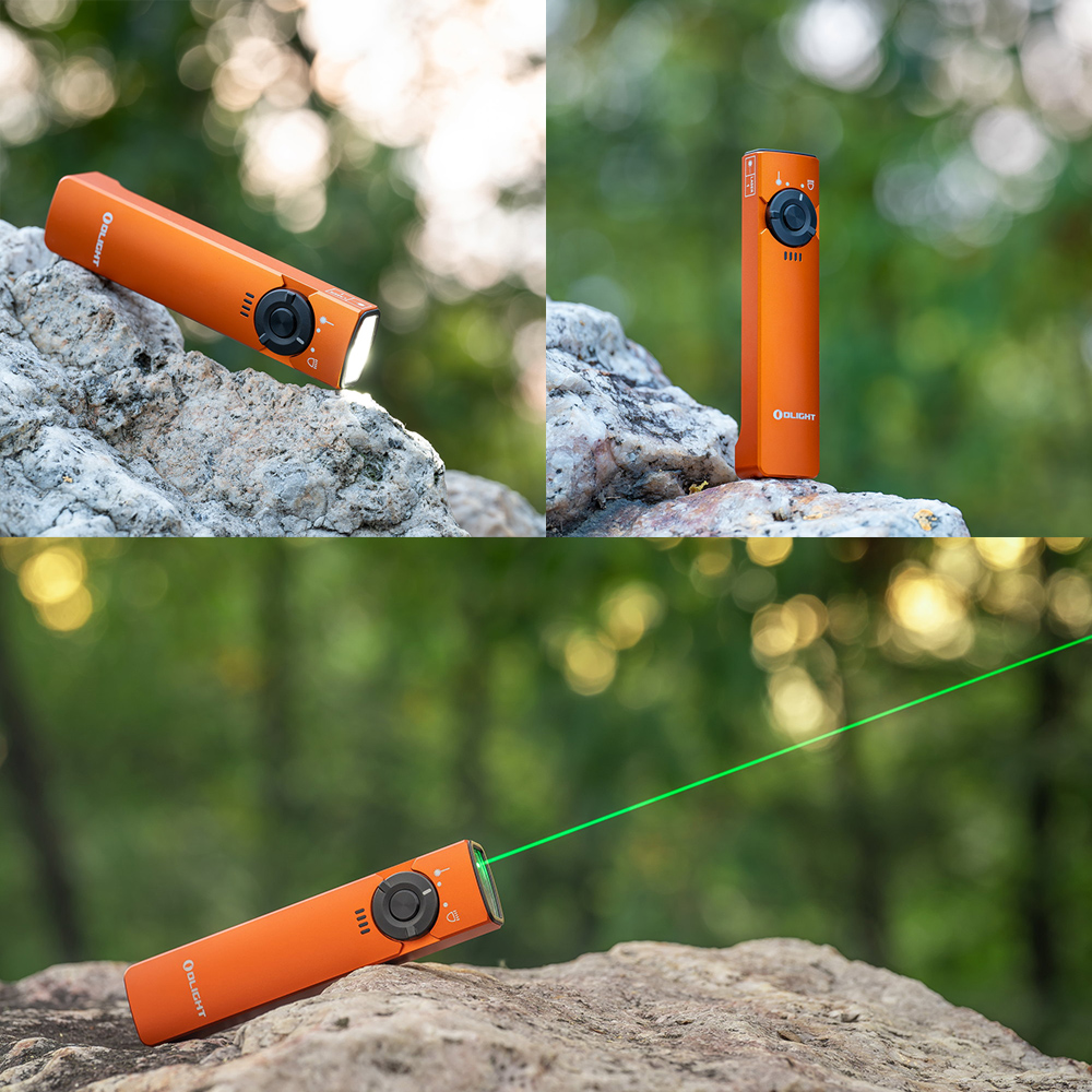 OLIGHT Arkfeld Orange 1000流明 高亮度手電筒 綠激光二合一 商務營造首推 簡約現代風