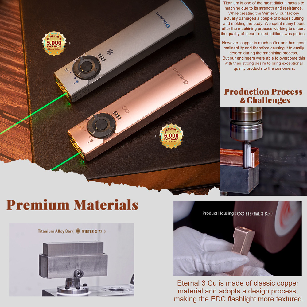OLIGHT Arkfeld 鈦合金 1000流明 高亮度手電筒 綠激光二合一 商務營造首推 簡約現代風 OLIGHT Arkfeld 鈦合金 1000流明 高亮度手電筒 綠激光二合一 商務營造首推 簡約現代風