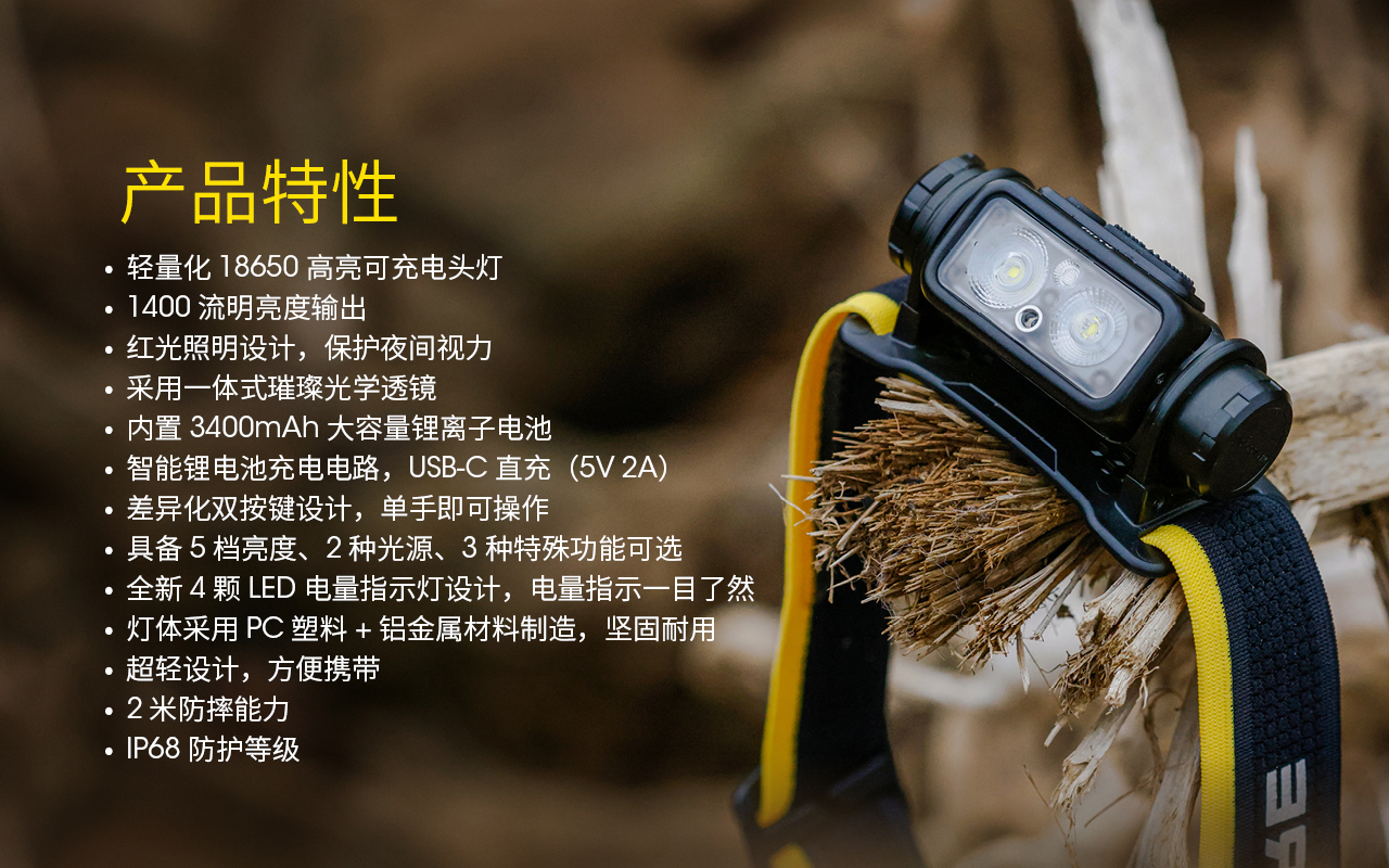 NITECORE NU43 1400流明 130米 輕量化充電頭燈 紅/白 雙光源 百岳露營 NITECORE NU43 1400流明 130米 輕量化充電頭燈 紅/白 雙光源 百岳露營
