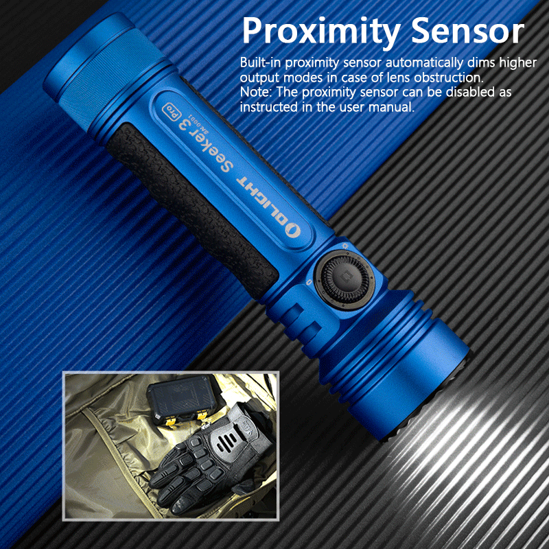 Olight SEEKER 3 PRO 藍色 4200流明 250米 強泛光LED手電筒 電量顯示 防水 露營 登山 Olight SEEKER 3 PRO 藍色 4200流明 250米 強泛光LED手電筒 電量顯示 防水 露營 登山