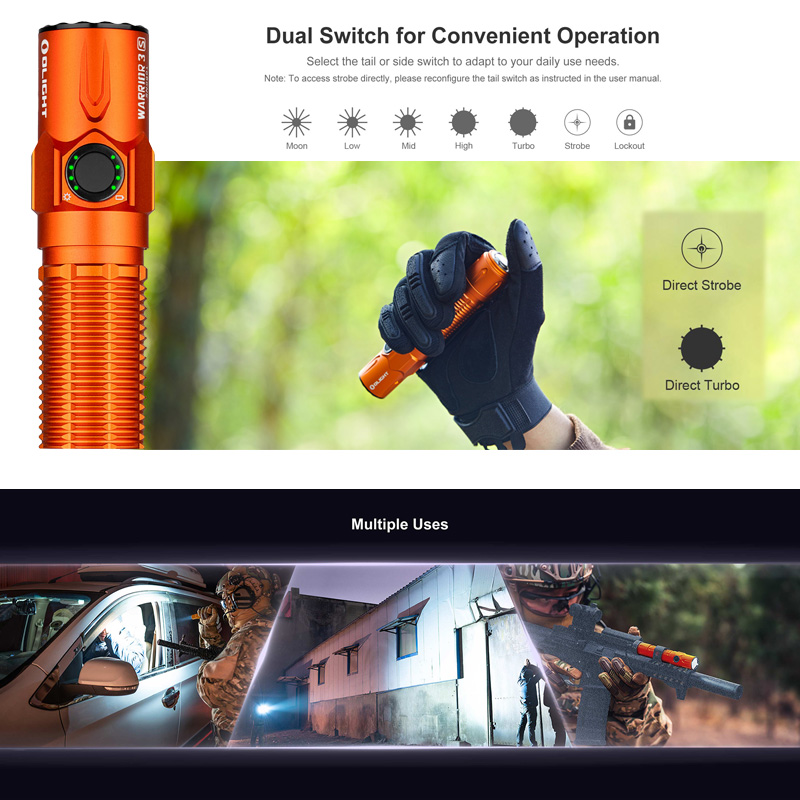 限量橘色 Olight WARRIOR 3S 2300流明 300米 戰術值勤高亮度手電筒 磁吸充電線 一鍵高亮 爆閃 限量橘色 Olight WARRIOR 3S 2300流明 300米 戰術值勤高亮度手電筒 磁吸充電線 一鍵高亮 爆閃