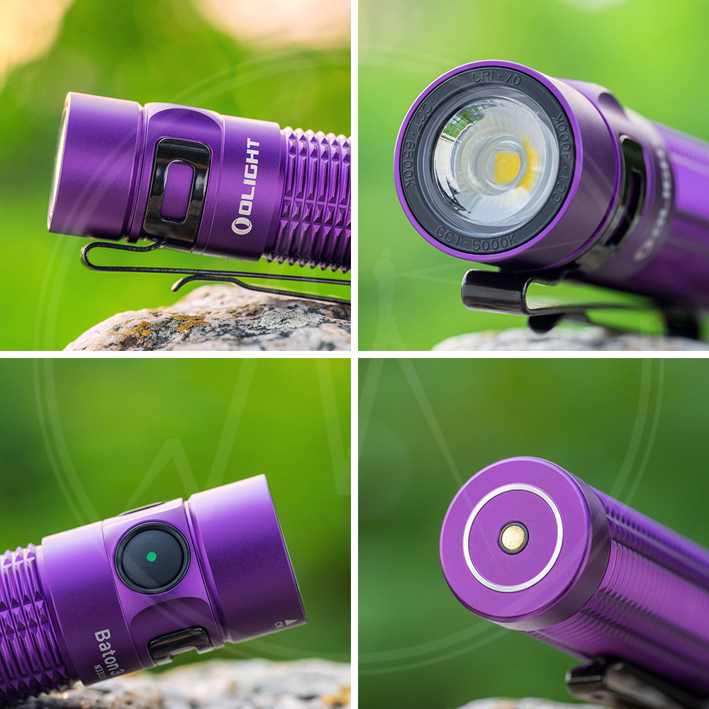 OLIGHT BATON 3 PRO MAX 紫色 2500流明 145米 指揮家高亮度手電筒 磁吸充電