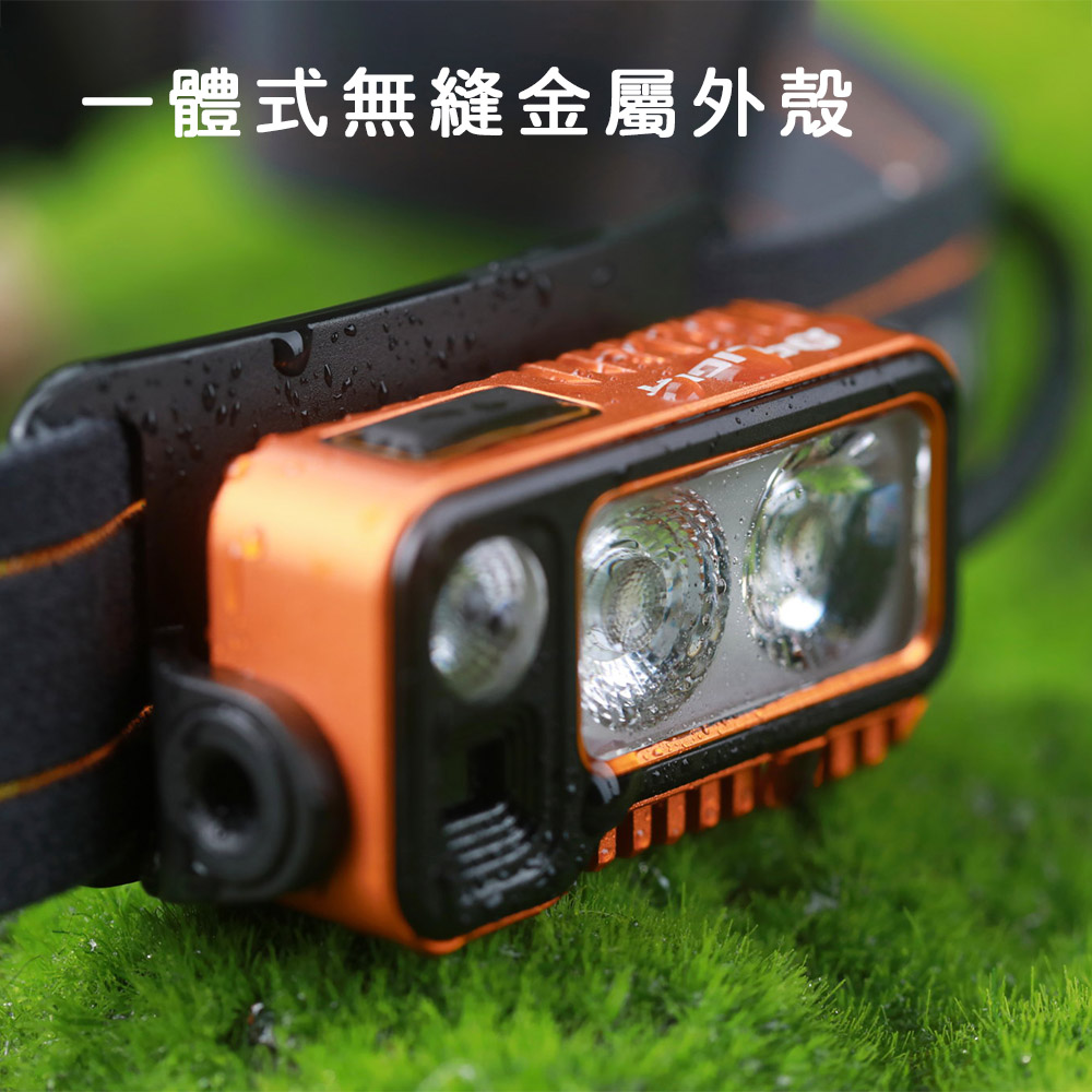 OLIGHT ARRAY 2 PRO 橘色 1500流明 感應式頭燈 揮手感應 聚泛光 紅光警示 USB-C