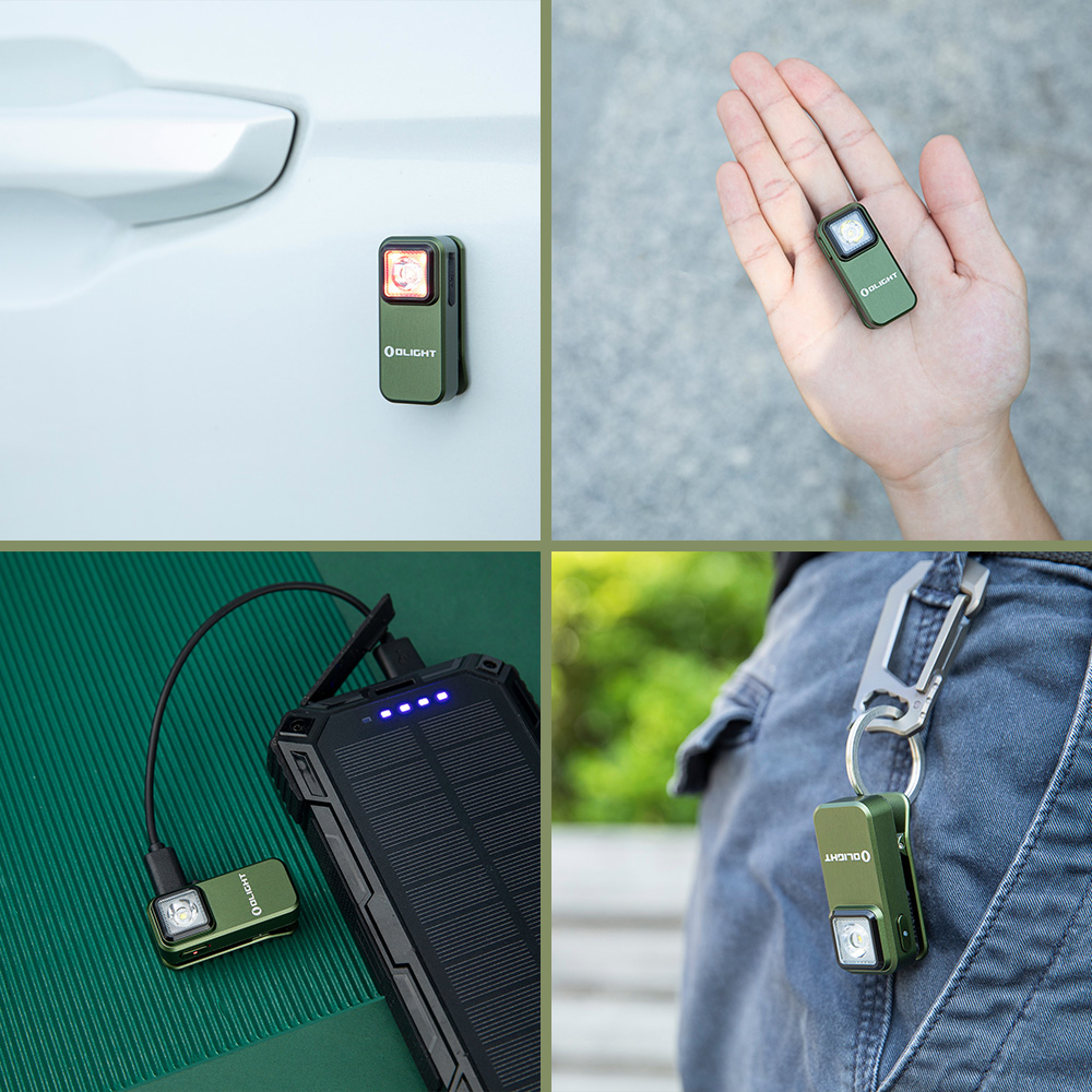OLIGHT Oclip 森林綠 300流明 70米 夾燈 TYPE-C充電 紅燈警示 攜帶式 應急照明燈 OLIGHT Oclip 森林綠 300流明 70米 夾燈 TYPE-C充電 紅燈警示 攜帶式 應急照明燈