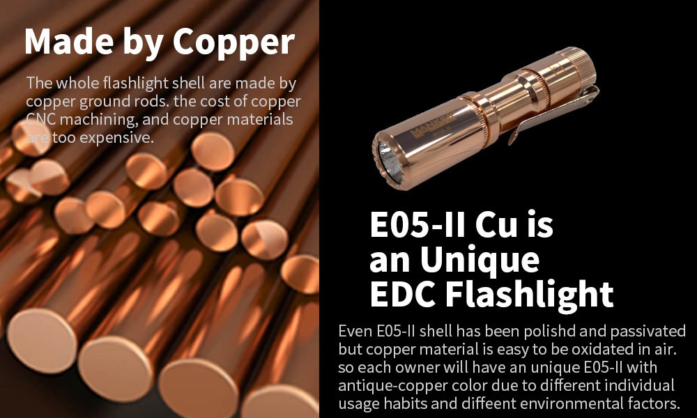 【獨家販售】Manker E05 II CU 1300流明 148米 高亮遠射EDC手電筒 背夾 尾按開關 氚管糟 Type-C 【獨家販售】Manker E05 II CU 1300流明 148米 高亮遠射EDC手電筒 背夾 尾按開關 氚管糟 Type-C