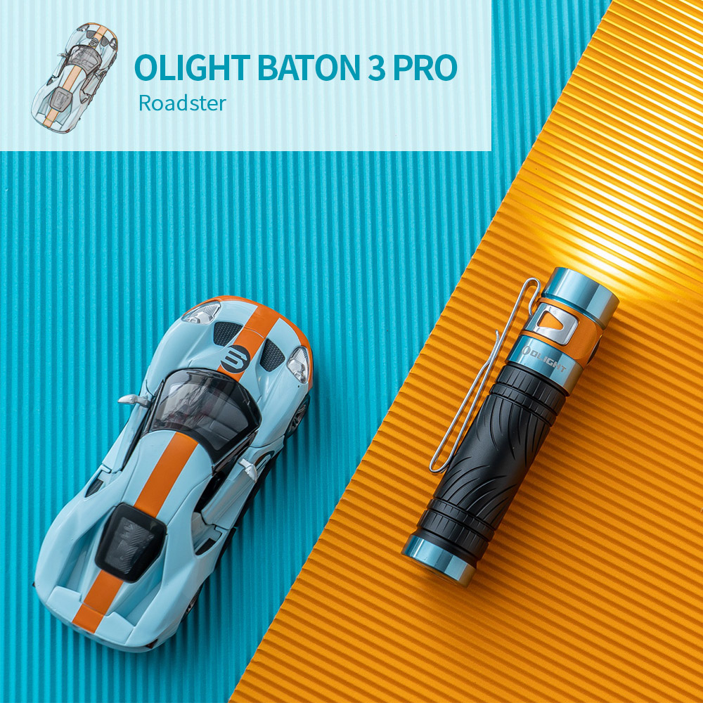 Olight BATON 3 PRO (限量 Roadster) 1500流明 175米 指揮家高亮度手電筒 磁吸充電 S2R 升級 Olight BATON 3 PRO (限量 Roadster) 1500流明 175米 指揮家高亮度手電筒 磁吸充電 S2R 升級