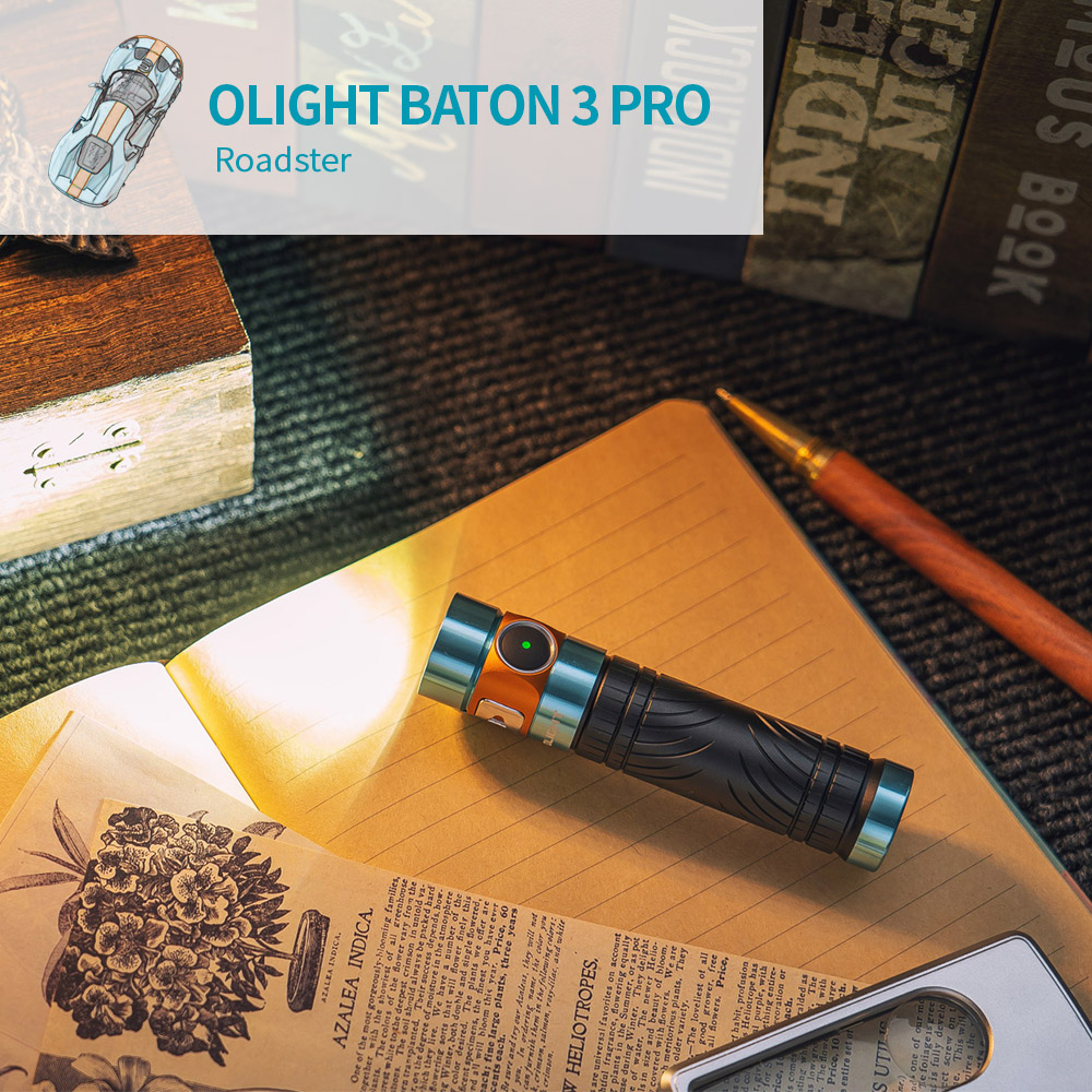 Olight BATON 3 PRO (限量 Roadster) 1500流明 175米 指揮家高亮度手電筒 磁吸充電 S2R 升級 Olight BATON 3 PRO (限量 Roadster) 1500流明 175米 指揮家高亮度手電筒 磁吸充電 S2R 升級