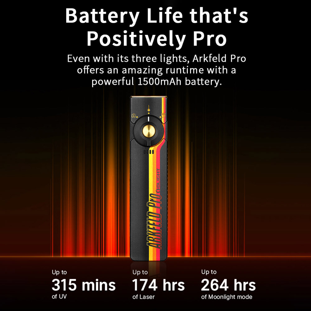 OLIGHT Arkfeld PRO (標準版) 1300流明 三光源手電筒 白光+綠光束+UV OLIGHT Arkfeld PRO (標準版) 1300流明 三光源手電筒 白光+綠光束+UV