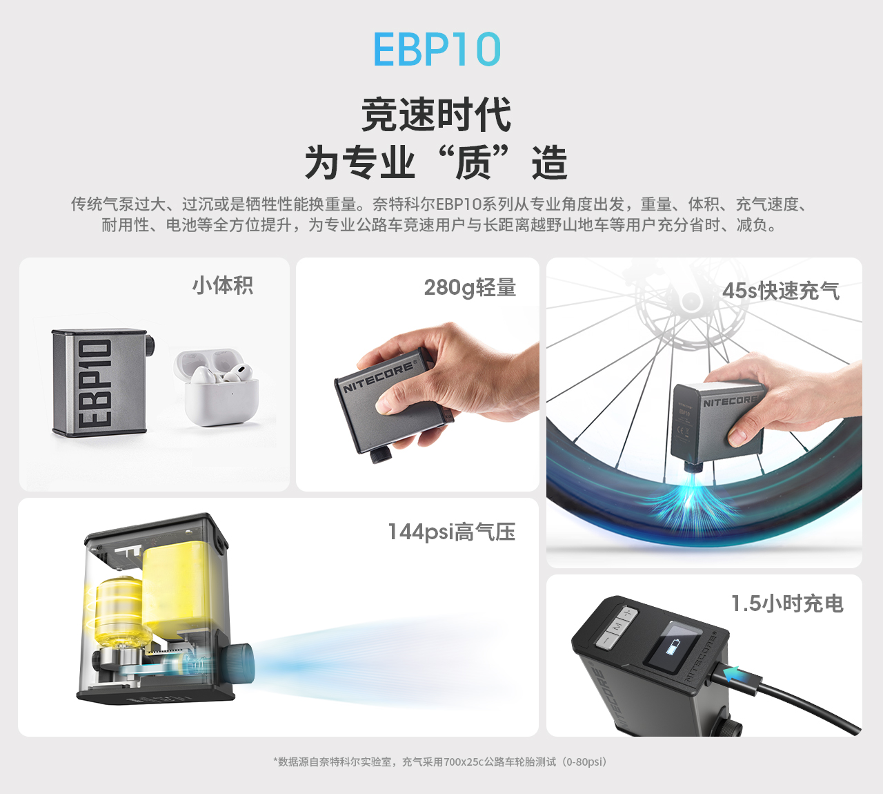【新品現貨】NITECORE EBP10 便攜式電動氣泵 籃球 自行車 機車 輪胎充氣 胎壓檢測 附美式/法式吹嘴 【新品現貨】NITECORE EBP10 便攜式電動氣泵 籃球 自行車 機車 輪胎充氣 胎壓檢測 附美式/法式吹嘴