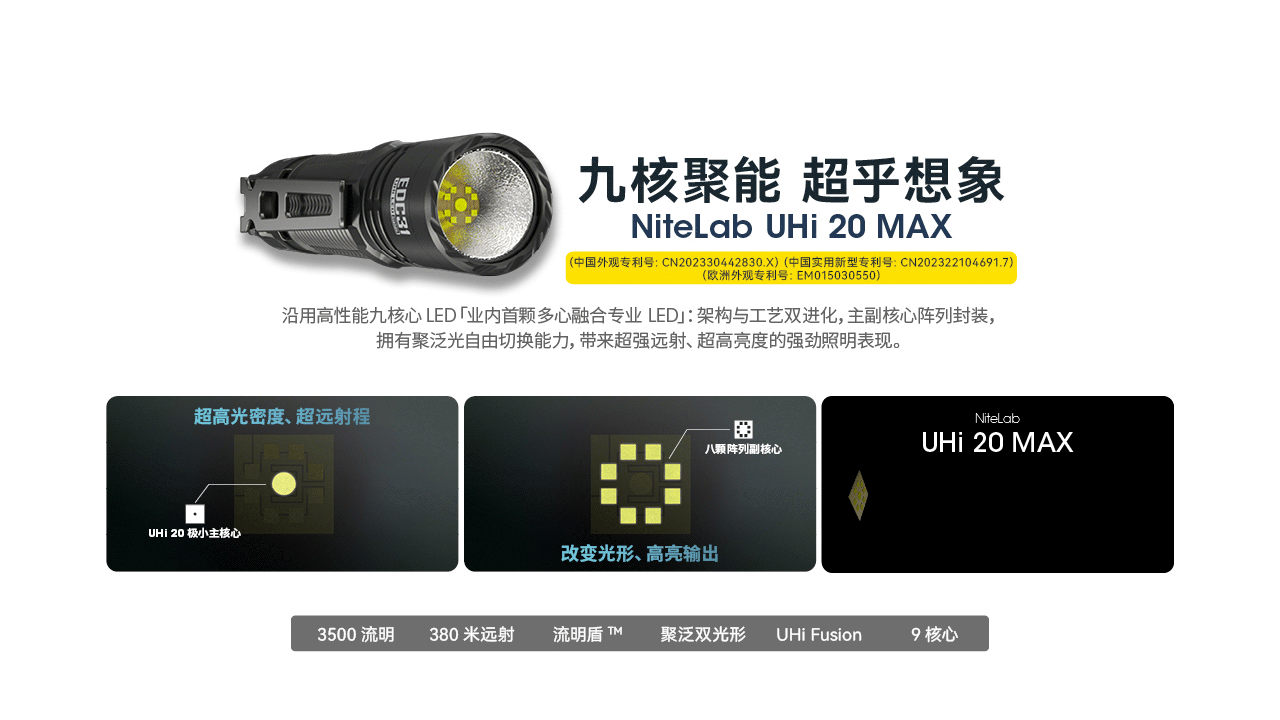 NITECORE EDC31 3500流明 380米 戰術EDC手電筒 流明盾 九核心 尾部戰術開關 18650 NITECORE EDC31 3500流明 380米 戰術EDC手電筒 流明盾 九核心 尾部戰術開關 18650