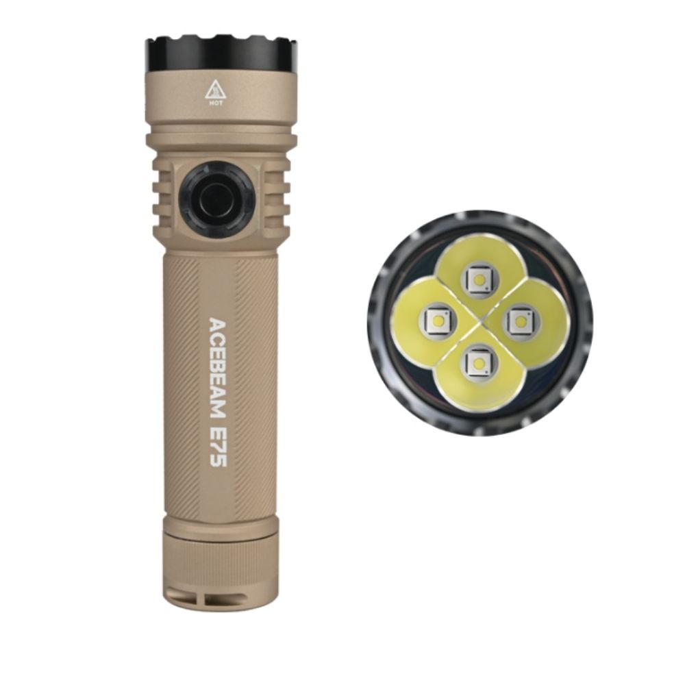 ACEBEAM E75 XP-LR (遠射版) 4000流明 440米 高亮LED手電筒 USB-C 底部磁吸