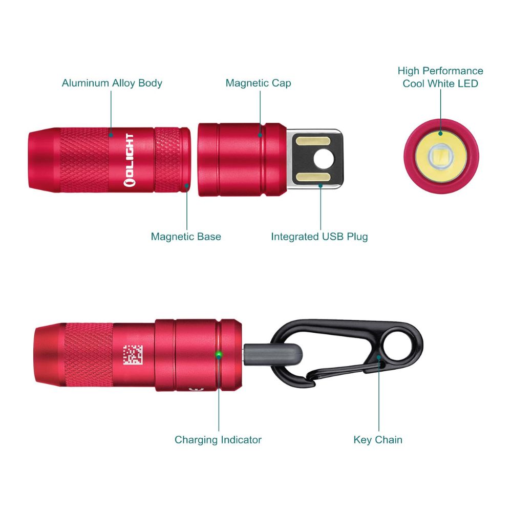 OLIGHT imini 2 【熱情紅】50流明 EDC可充電鑰匙圈燈 USB充電 尾部磁吸 鋁合金 IPX6防水 禮品 OLIGHT imini 2 【熱情紅】50流明 EDC可充電鑰匙圈燈 USB充電 尾部磁吸 鋁合金 IPX6防水 禮品