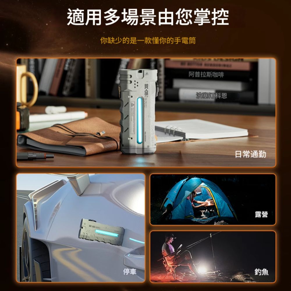 LOOP GEAR SK05 PRO 【微弧版】4360流明 405米 4合1 EDC手電筒 聚泛光 側光 一鍵操作 磁吸 充放電 TYPE-C LOOP GEAR SK05 PRO 【微弧版】4360流明 405米 4合1 EDC手電筒 聚泛光 側光 一鍵操作 磁吸 充放電 TYPE-C