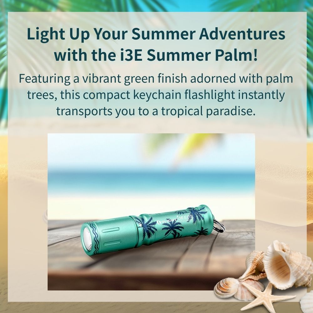 Olight i3E 90流明 40米 【Summer Palm】經典鑰匙扣燈 手電筒 AAA 一段式簡易操作 隨身攜帶手電筒 Olight i3E 90流明 40米 【Summer Palm】經典鑰匙扣燈 手電筒 AAA 一段式簡易操作 隨身攜帶手電筒