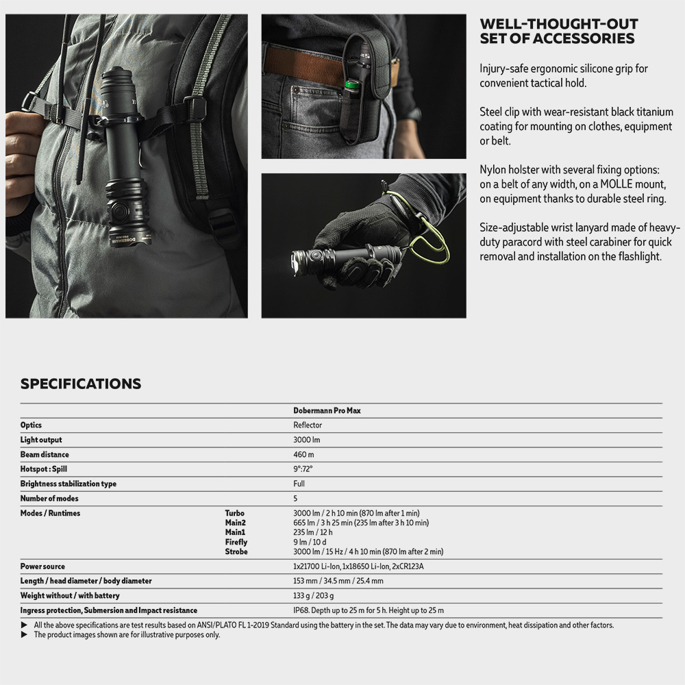 【新品預購】加拿大 Armytek DOBERMANN V2 PRO MAX 3000流明 355米 戰術強光手電筒 防水防摔 軍用 執法人員 一鍵強光 尾部磁吸 杜賓 【新品預購】加拿大 Armytek DOBERMANN V2 PRO MAX 3000流明 355米 戰術強光手電筒 防水防摔 軍用 執法人員 一鍵強光 尾部磁吸 杜賓