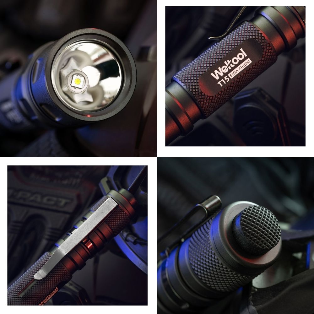 Weltool T15 1400流明 464米 筆型 LED 戰術手電筒 TYPE-C 一鍵爆閃 14500或14/100