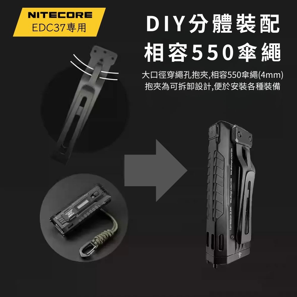 金屬背夾 戰術配件 雙向背夾 (附螺絲/扳手) 適用:EDC37 金屬背夾 戰術配件 雙向背夾 (附螺絲/扳手) 適用:EDC37