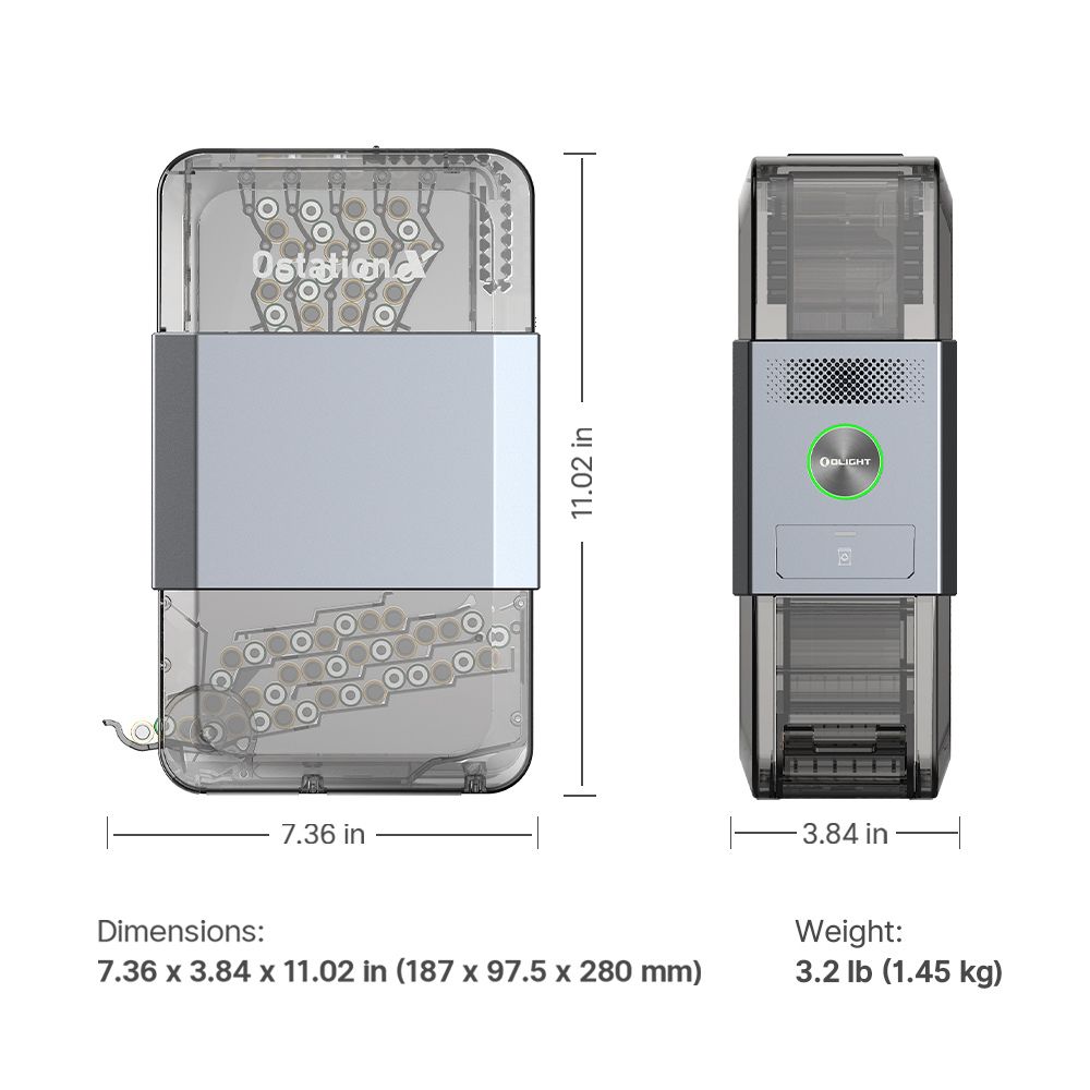 Olight Ostation X 【新款上巿】3合1 AA/AAA 智能充電器 鎳氫 收納盒 自動分辨正負極