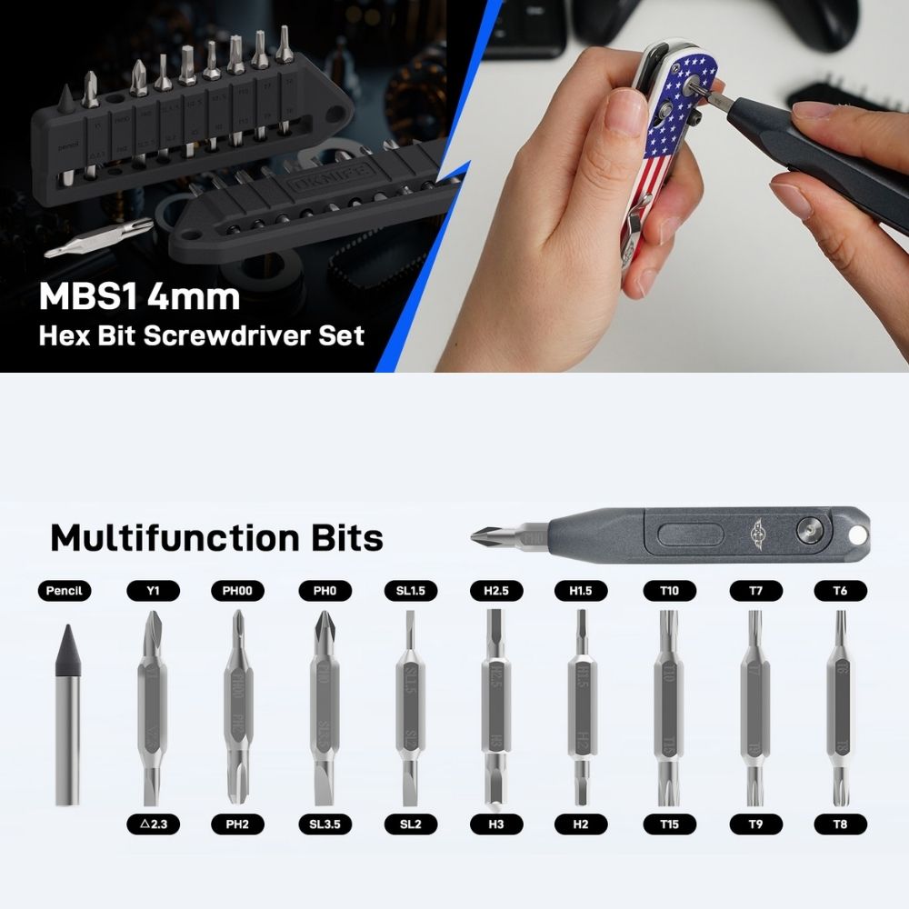 OLIGHT OKNIFE MBS1 4mm螺絲頭工具組 六角起子 S2鋼 雙頭螺絲頭 耐用鉛筆 可搭配Opry 2、D1、U1 Pro OLIGHT OKNIFE MBS1 4mm螺絲頭工具組 六角起子 S2鋼 雙頭螺絲頭 耐用鉛筆 可搭配Opry 2、D1、U1 Pro