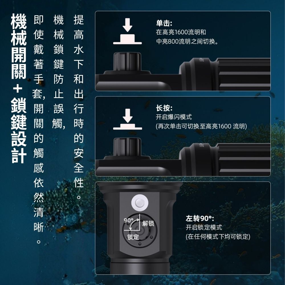 XTAR D40 1600流明 700米 防水潛水手電筒 無段變焦 爆閃功能 電量顯示 TYPE-C XTAR D40 1600流明 700米 防水潛水手電筒 無段變焦 爆閃功能 電量顯示 TYPE-C