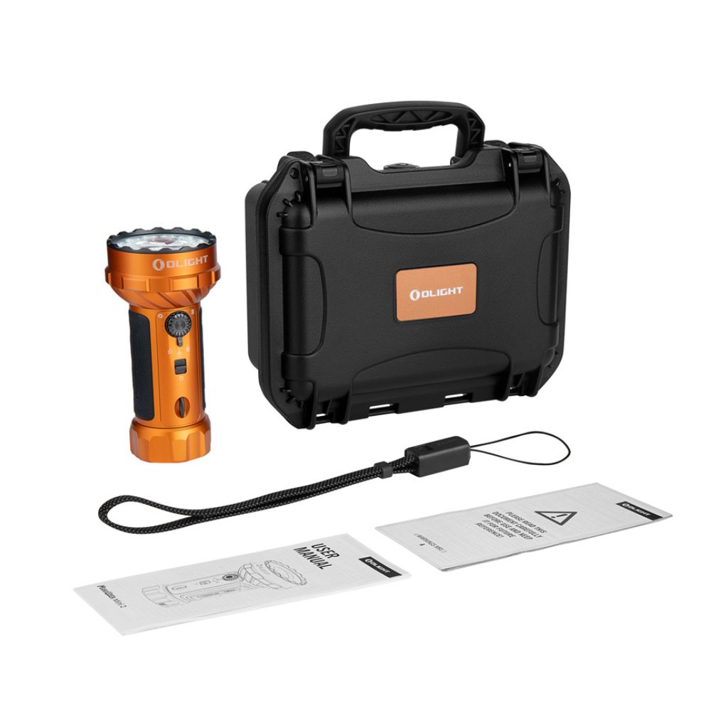 OLIGHT Marauder Mini 2 10000流明 750米 高亮度手電筒 五種照明模式 聚光 泛光 紅光 側燈