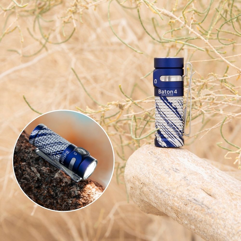 OLIGHT BATON 4 1300流明 170米 迷你型高亮手電筒 磁吸充電 電量顯示