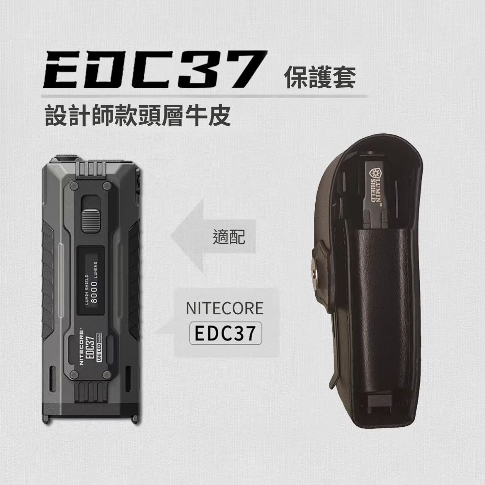 NITECORE EDC37 保護皮套 皮套 戰術快拔套 雙面磁扣 腰帶孔 可裝背夾