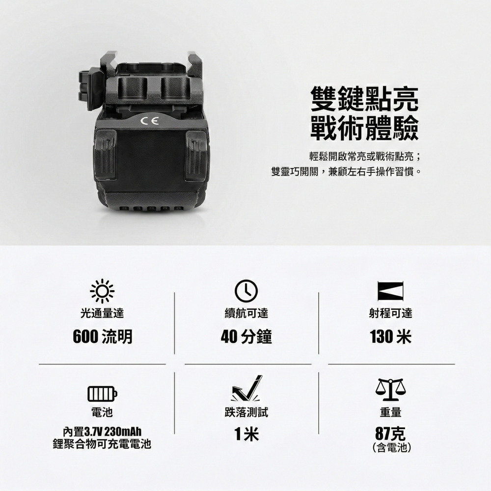 Olight Baldr Mini 600流明 綠激光瞄準 迷你手槍燈 磁充 1913 /GL槍軌 生存遊戲