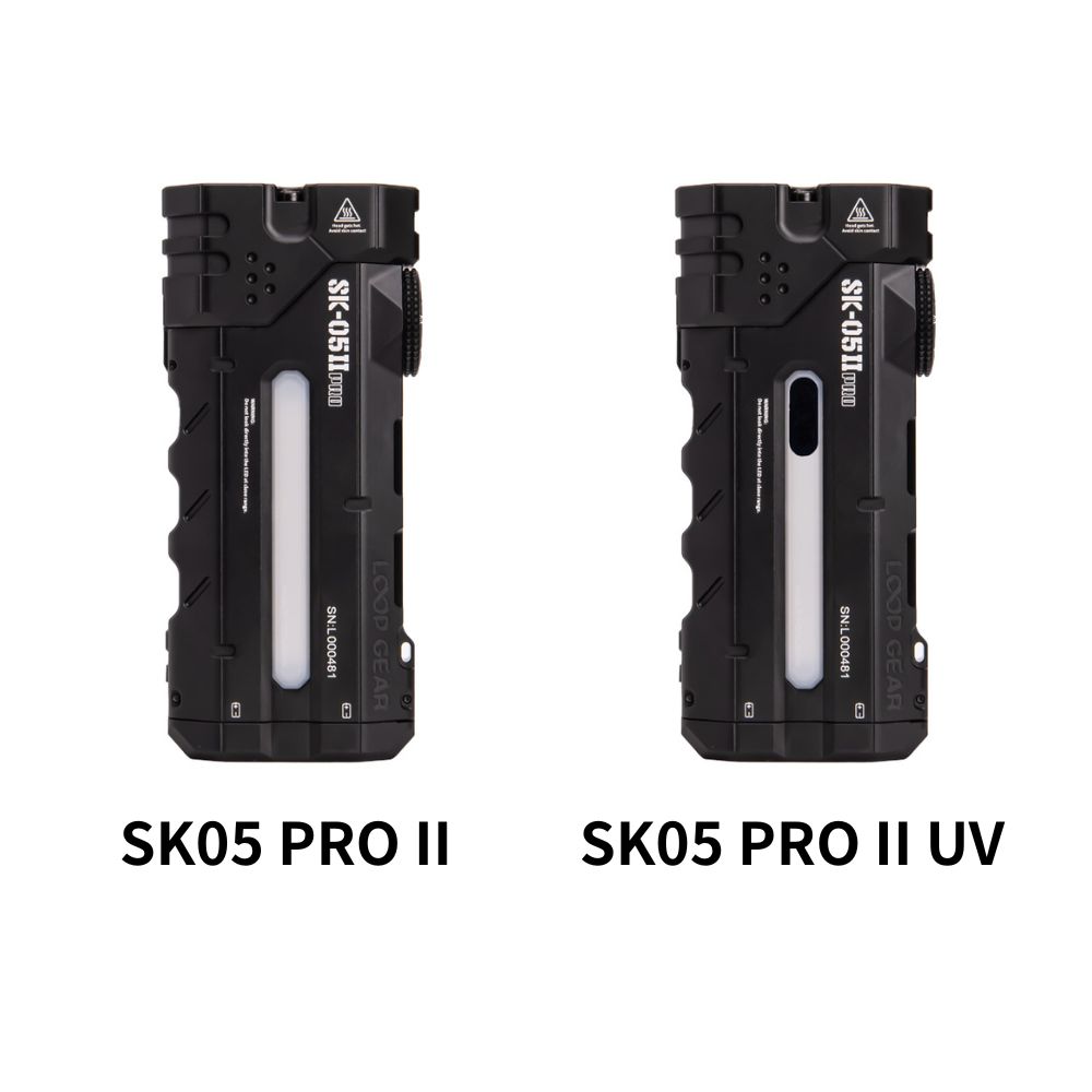 【預購】LOOP GEAR SK05 PRO II 5000流明 410米 【黑色】遠泛雙光多功能手電筒 全彩RGB側燈/UV側燈 尾部磁吸 TYPE-C