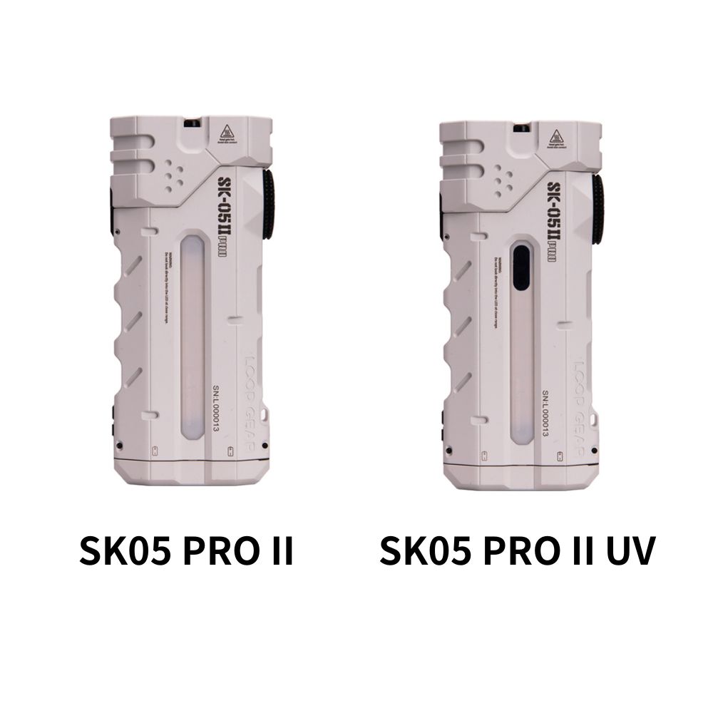 【預購】LOOP GEAR SK05 PRO II 5000流明 410米 【微弧氧化】遠泛雙光多功能手電筒 全彩RGB側燈/UV側燈 尾部磁吸 TYPE-C