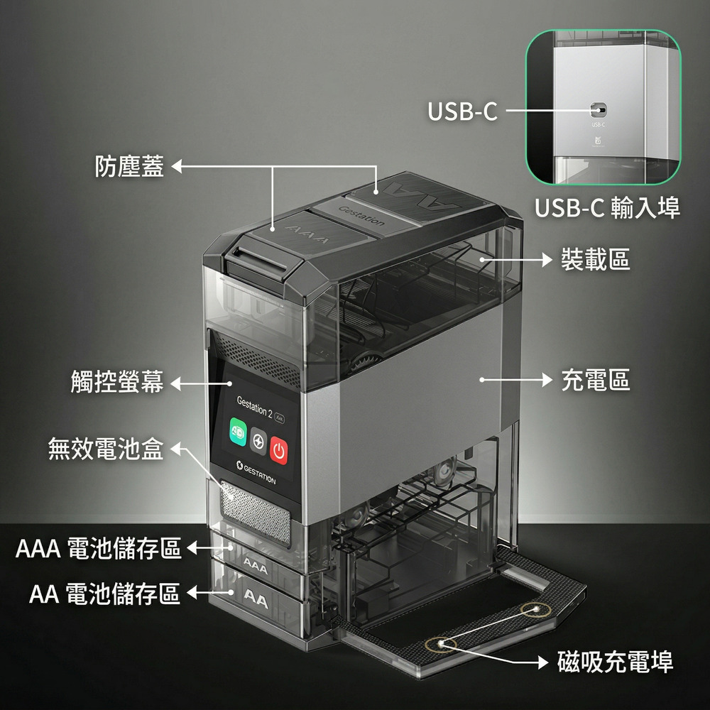 【現貨】OLIGHT OSTATION 2 PRO 專業版 智慧電池能源站 三合一 充電/檢測/管理 1.5V AA鋰電池 鎳氫 AA /AAA