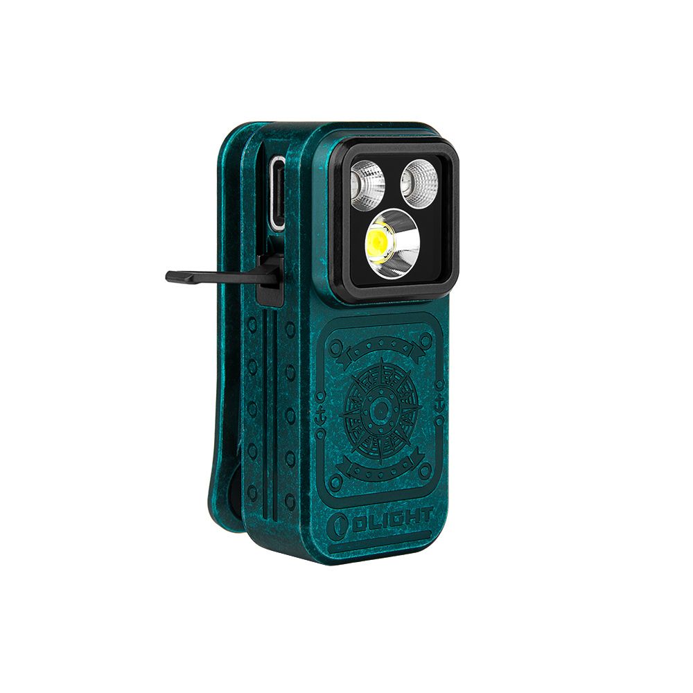 【現貨】Olight Oclip Pro S 600流明 五光源夾燈 (白光/UV/RGB) 多功能夾子燈 磁吸 Type-C充電