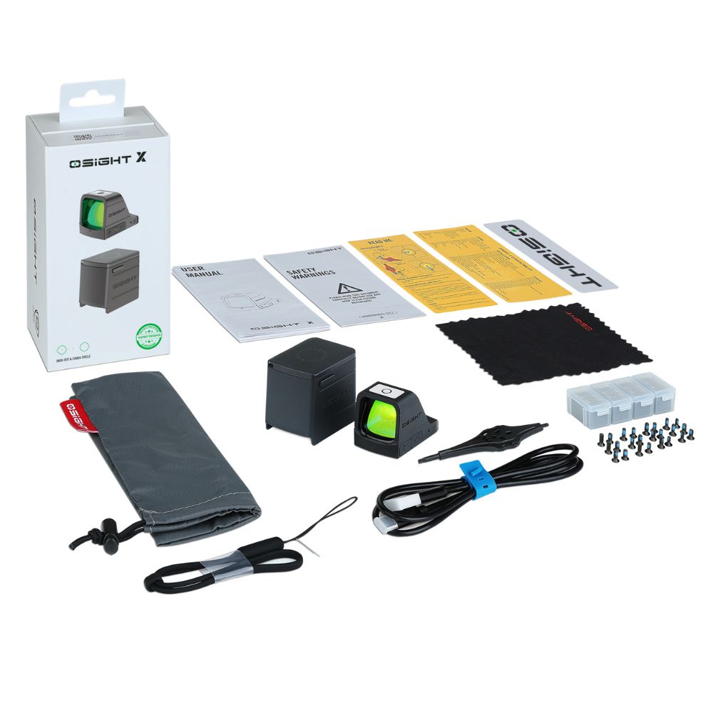 OLIGHT Osight X GN 3MOA 點 + 32MOA 圓形標線 內綠點瞄準鏡 大視窗 磁吸充電蓋 OAL高硬度外殼