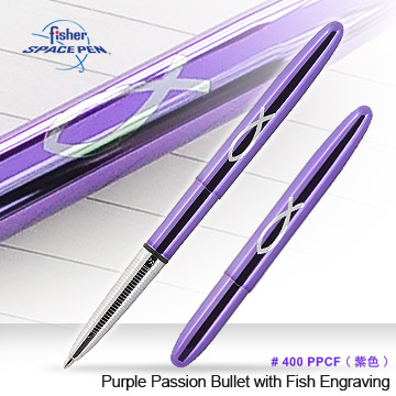 Fisher Space Pen Classic魚圖紫殼筆