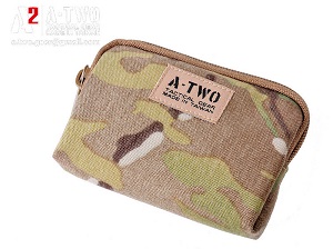 A-TWO_拉霸零錢包S【Multicam】化妝包 電池包