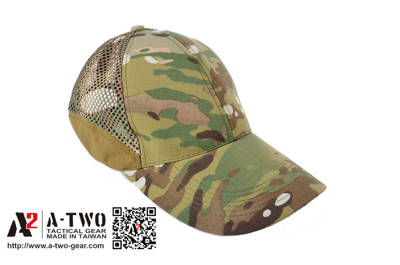 A-TWO_網狀拼接射擊小帽【Multicam+網狀布】棒球帽