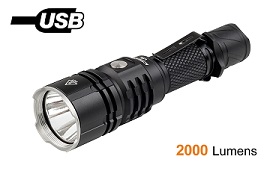 【停產】含電池 ACEBEAM L16 XHP35 HI 2000流明 射程603米 USB直充  遠射戰術手電筒