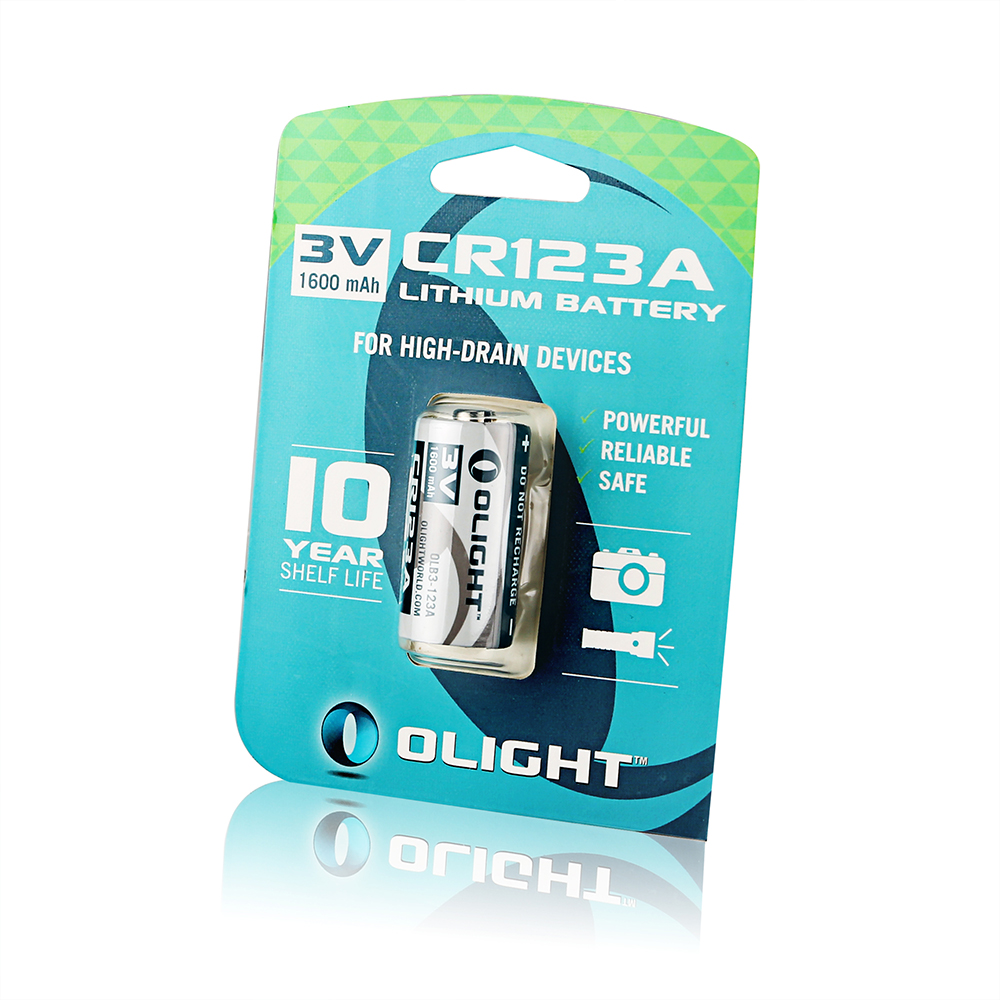 OLIGHT CR123A 1600mAh 3V 一次性電池 通用BALDR 戰術燈 SUREFIRE OLIGHT CR123A 1600mAh 3V 一次性電池 通用BALDR 戰術燈 SUREFIRE