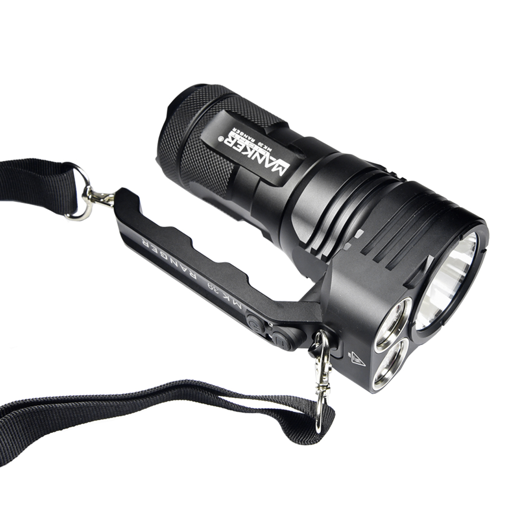 【停產】MANKER MK39 限量 13000流明 1050米 遠泛兼具 高流明手電筒 探照燈 附背帶
