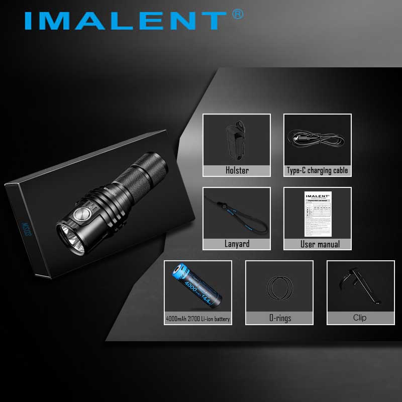 IMALENT MS03 13000流明 射程324米 XHP70.2 LED 21700 強光手電筒